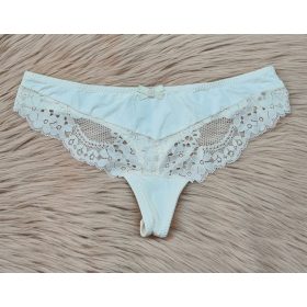 Barackvirág színű csipkés tanga, S-XL-ig