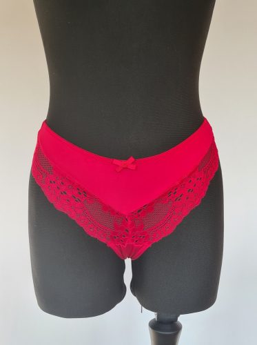 Bordó színű csipkés tanga, S-XL-ig