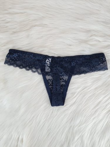 Kék színű csipkés tanga, S-XL-ig