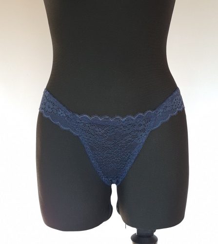 Kék színű csipkés tanga, S-XL-ig