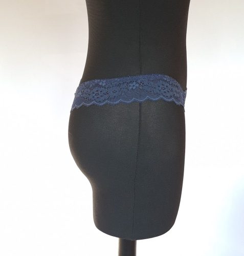 Kék színű csipkés tanga, S-XL-ig