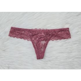 Mályva színű csipkés tanga, S-XL-ig