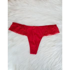 Piros csipkés tanga, S-XL-ig