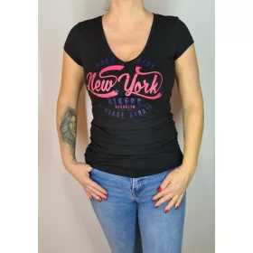 New York-os feliratú póló, S-XL-ig
