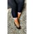 3/4-es fekete, csipkés aljú leggings, XL-6XL-ig