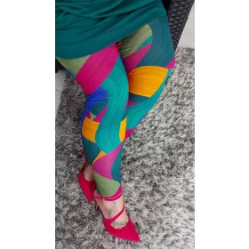 Smaragdzöld leggings, L-5XL-ig