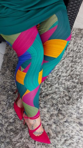 Smaragdzöld leggings, L-5XL-ig