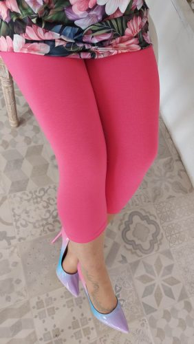 Pink alakformáló leggings, XL-6XL-ig