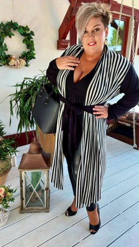 Ani kardigán, XL-5XL-ig