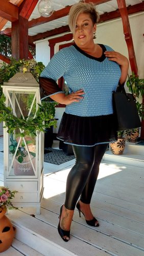 Loli felső és szoknya szett, XL-5XL-ig