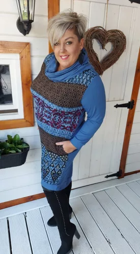Viktória tunika, 2XL-4XL-ig