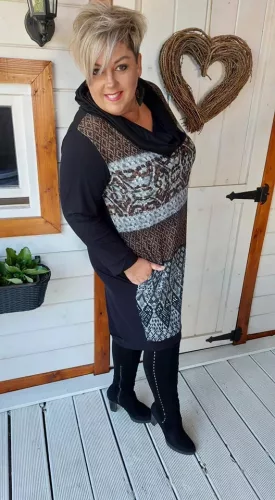 Viktória tunika, 2XL-4XL-ig