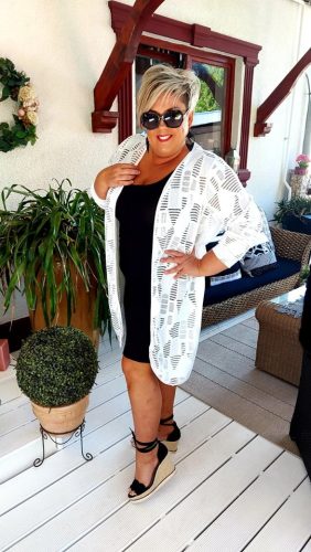 Nóri kardigán, L-6XL-ig