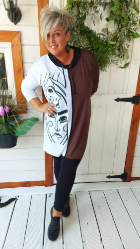 Young tunika/pulóver, L-6XL-ig