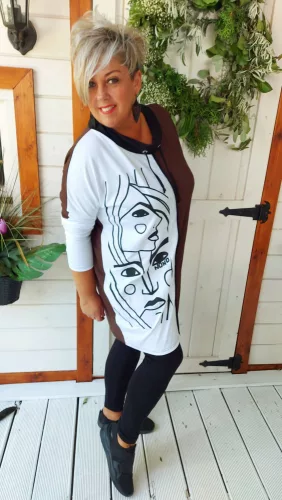 Young tunika/pulóver, L-6XL-ig