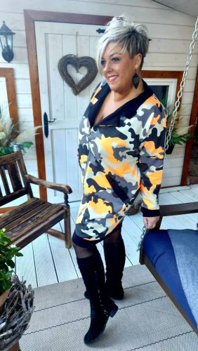 Army kardigán, L-6XL méretig