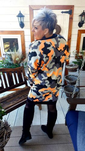 Army kardigán, L-6XL méretig