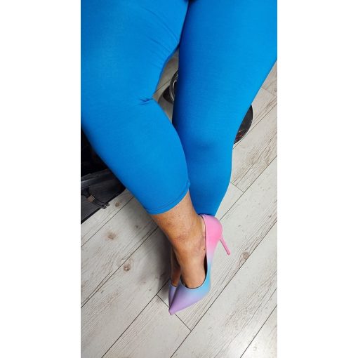 Royal blue alakformáló leggings, XL-6XL-ig