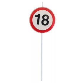 18-as sebességkorlátozó tábla gyertya