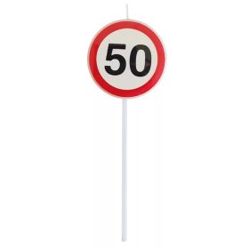 50-as sebességkorlátozó tábla gyertya