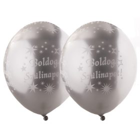 Boldog szülinapot lufi, metál, 30 cm-es
