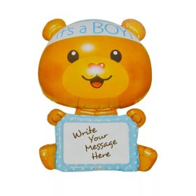 It's a Boy, írható felületű fólia lufi, 116 cm-es