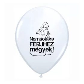 Nyomott mintás lufi , 30 cm-es