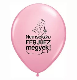 Nyomott mintás lufi , 30 cm-es