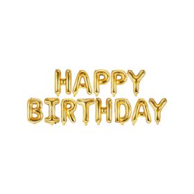 Happy birthday feliratú fólia lufi