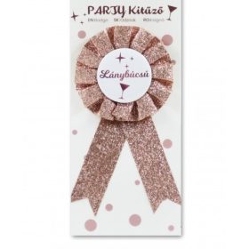 Lánybúcsú kitűző