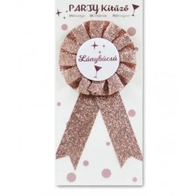 Lánybúcsú kitűző