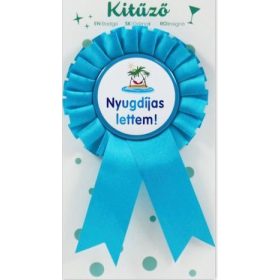 Nyugdíjas lettem kitűző