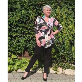 Virágmintás tunika, XL-3XL-ig