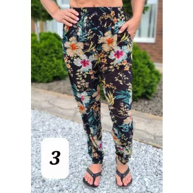 Apró virágmintás nadrág, M-5XL-ig