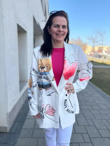 Margaret blézer, L-3XL-ig