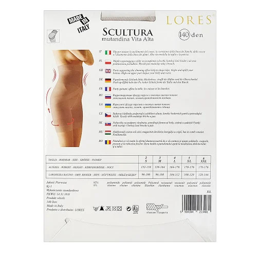 Alakformáló short, S-2XL-ig