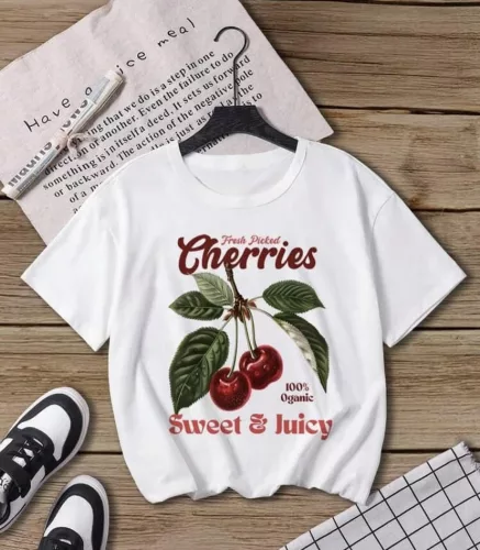 Cherries póló, S-L-ig