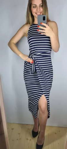 Csíkos ruha, S,M,L méret