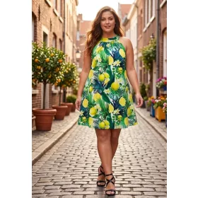 Dafné midi ruha, S-3XL-ig