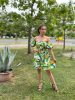 Ananász  mintás mini ruha, S, M,L méret