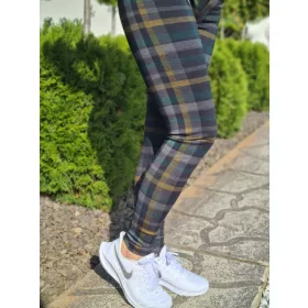 Kockás leggings, M-5XL-ig