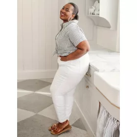 Milla plus size farmernadrág, 29-38-ig, egyenes szárú