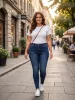 Abigél plus size farmernadrág, 30-42-ig