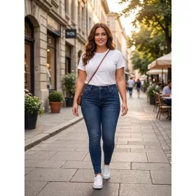 Abigél plus size farmernadrág, 30-42-ig