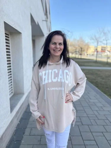 Chicago pulóver, S-3XL-ig