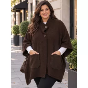 Buklé kabát, 3XL-7XL-ig