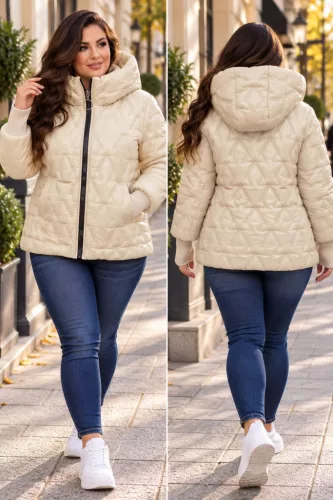 Emilia plus size kabát, L-2XL-ig