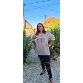 Zsebes felső, egyméretes, XL-3XL-IG 