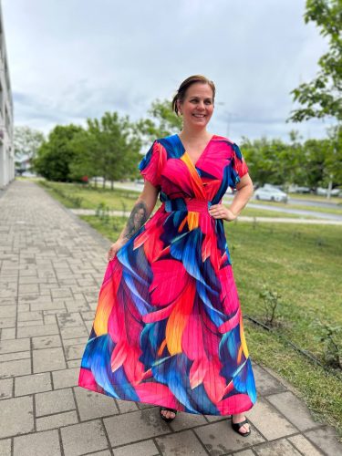 Tüni maxi ruha, L-2XL méretig