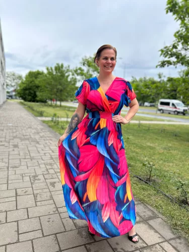 Tüni maxi ruha, L-2XL méretig